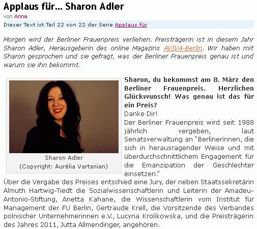 Interview maedchenmannschaft.net applaus-fuer-sharon-adler